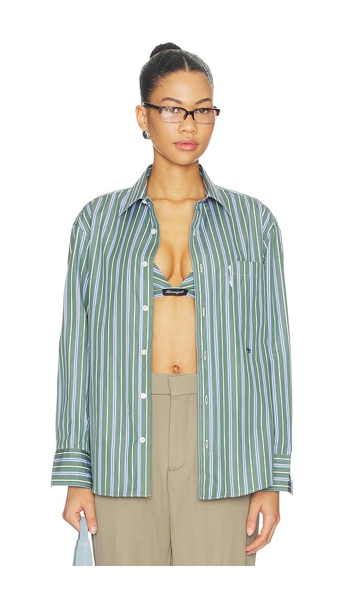 Classic Shirt in Green,Blue.