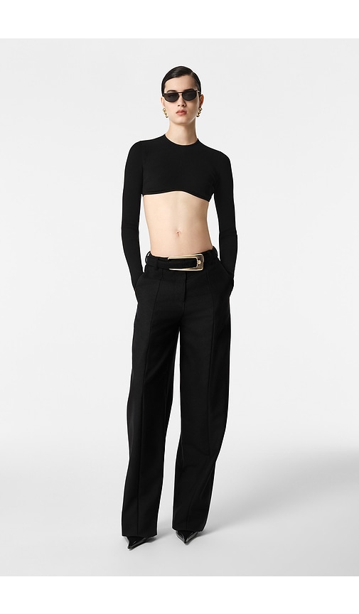 Jada Long Sleeve Top in Black. by REVOLVE LOS ANGELES