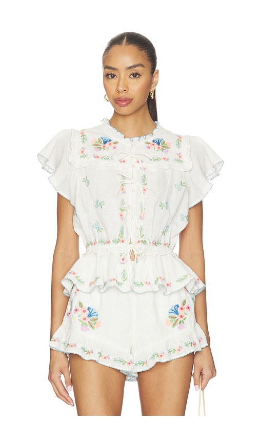 Romey Top in Ivory.