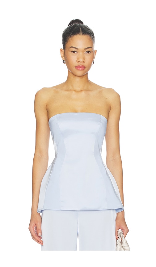 Linda Top in Baby Blue.