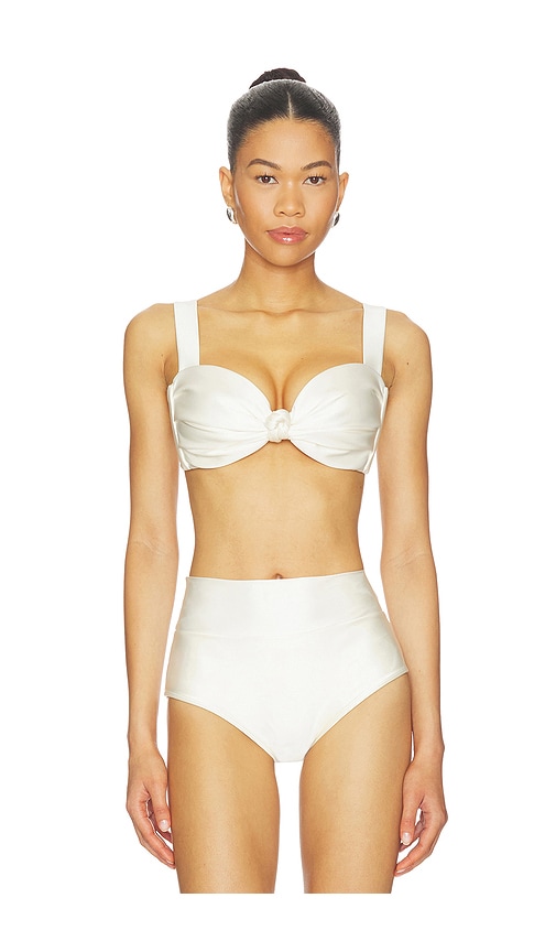 X Elsa Hosk Hayden Bikini Top in Cream.