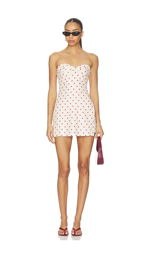 x REVOLVE Soho Skort Romper in Beige.