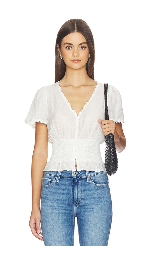 Rive Top in White. by PAIGE