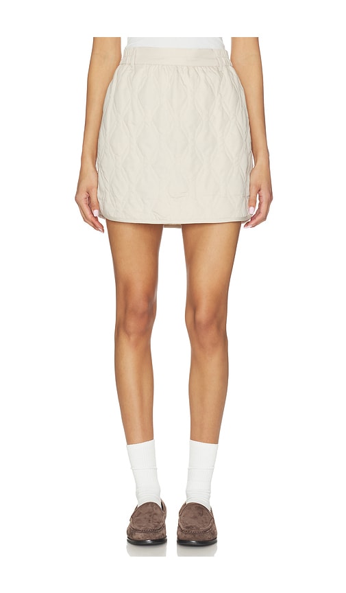Florin Quilted Skirt in Ivory.