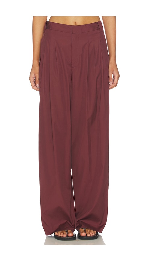 Chappell Poplin Pant in Rust.