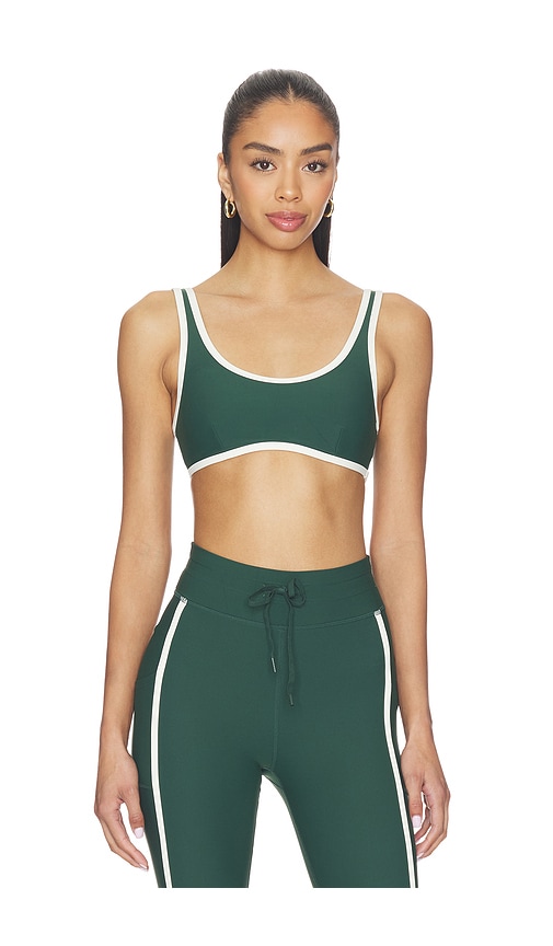 Santa Fe Brielle Scoop Sports Bra in Green.