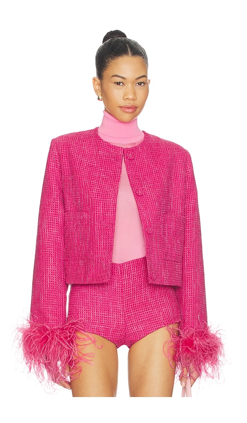 Tweed Jacket in Fuchsia.