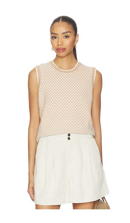 Jenson Stitch Knit Tank Top in Taupe.