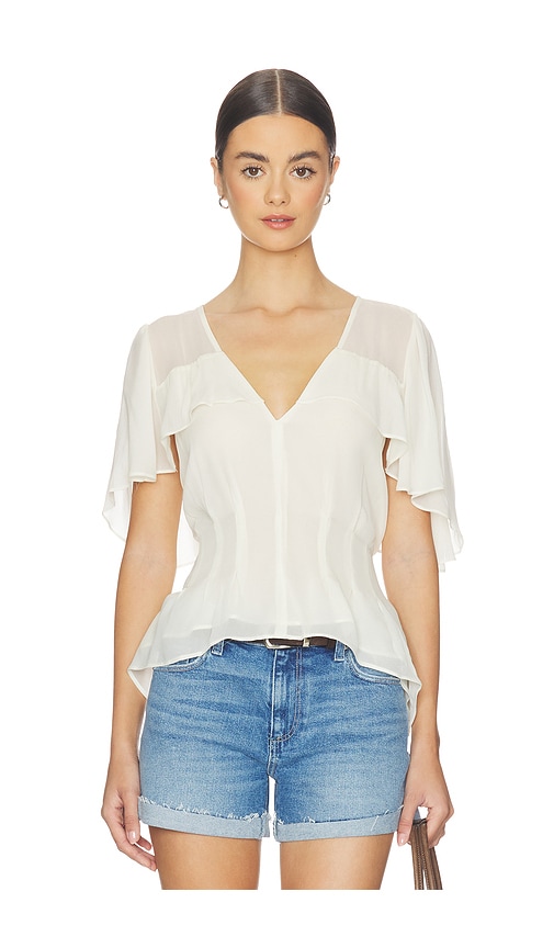 Willa Blouse Top in Ivory.