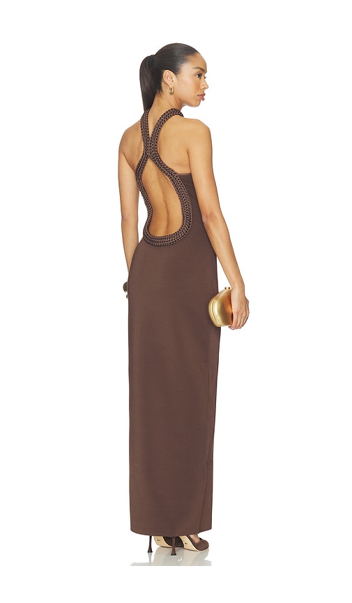 Cassidy Dress in Brown.