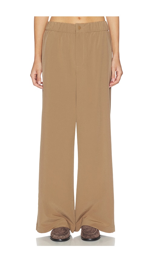 Kayson Wide Leg Pant in Taupe.