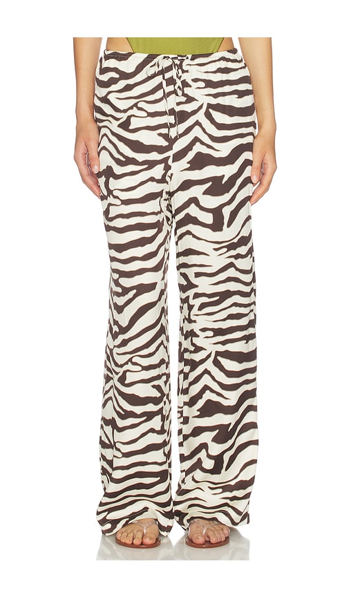 Damani Pant in Brown,Cream.
