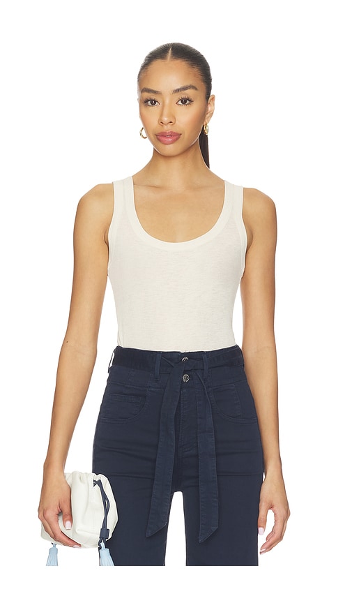 Belvedere Tank Top in Cream.