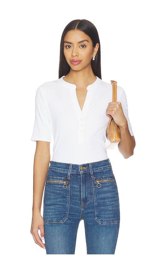 Reubian Top in White.
