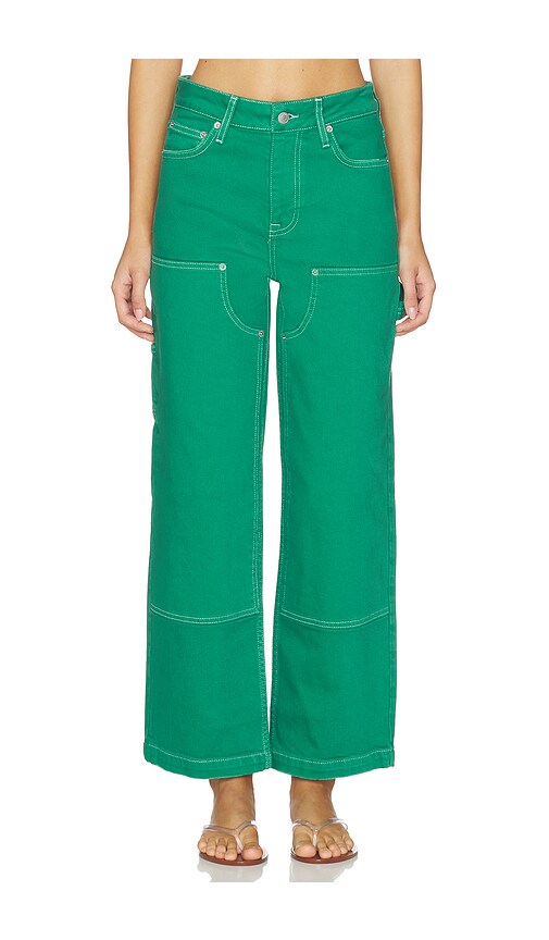 Xavier Carpenter Pant in Green. by SIMKHAI