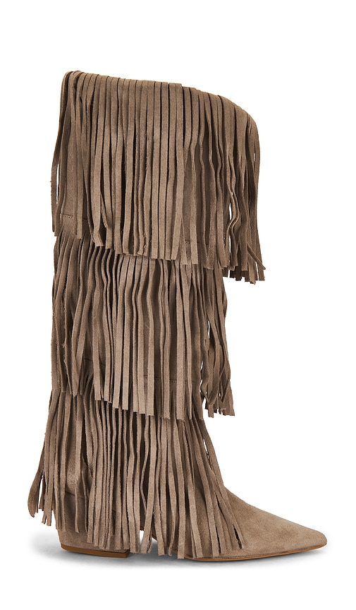 Cowboy Fringes Boot in Taupe.