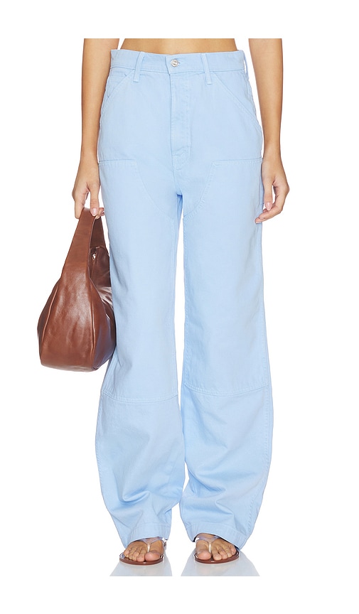 The Bee's Knees Stud Finder Sneak Jeans in Baby Blue.