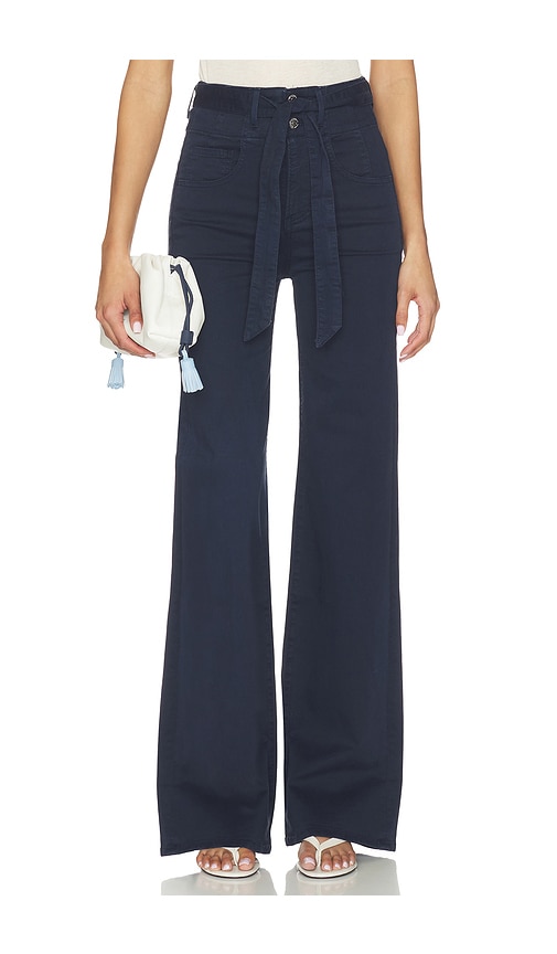 Rosanna Corset Wide Leg Jeans in Navy.