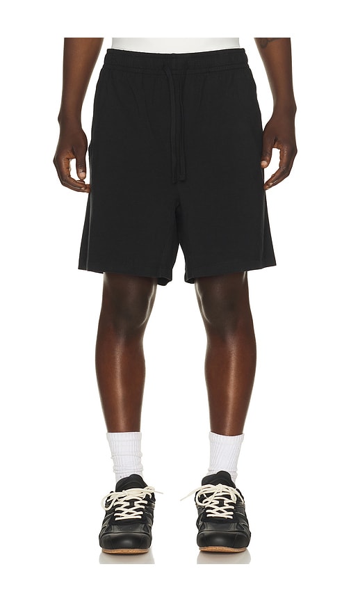 Jersey Lounge Relaxed Short in Black.