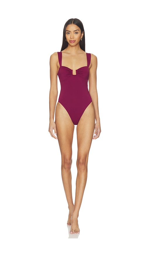 Cannes One Piece in Burgundy.
