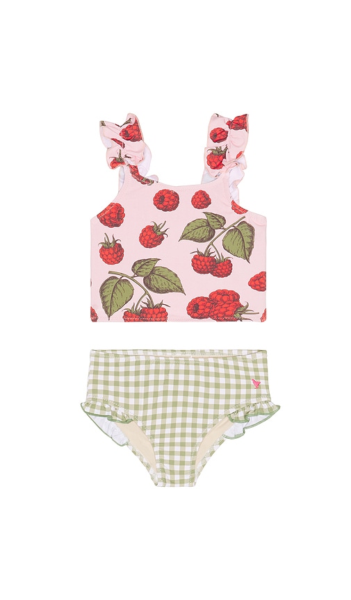 Girls Via Tankini in Pink,Green. - size 6 (also in 2, 3, 4, 5) by Pink Chicken