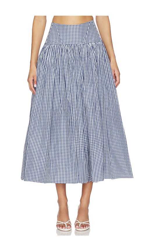 Havara Skirt in Navy,White. - size L (also in M, S, XS)
