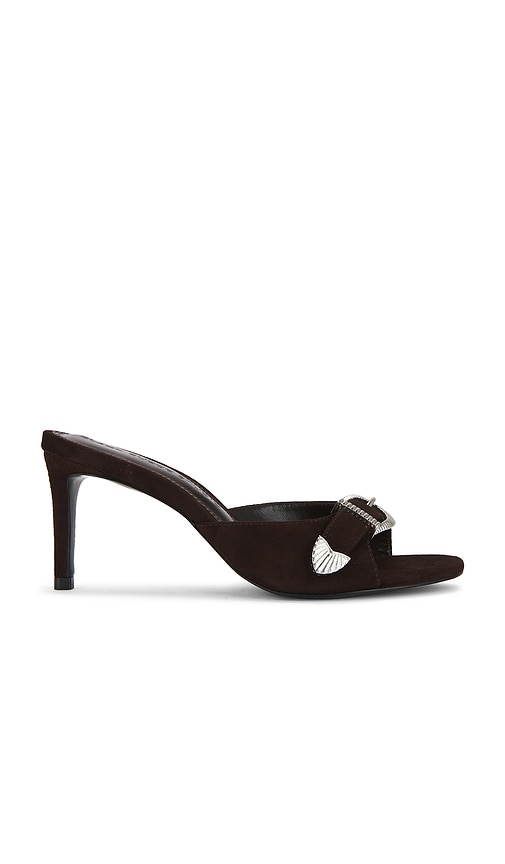 Elena 70 Mule in Chocolate.
