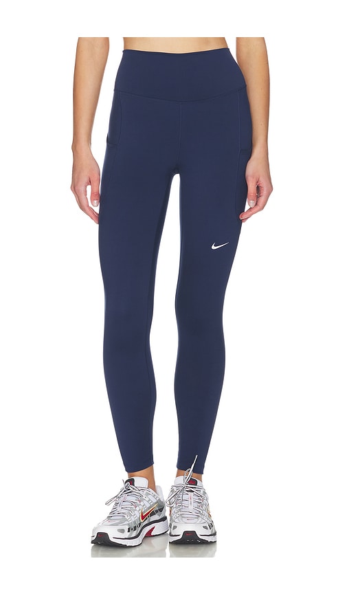High Waisted 7/8 Leggings in Navy. - size XS (also in L, M, S, XL)