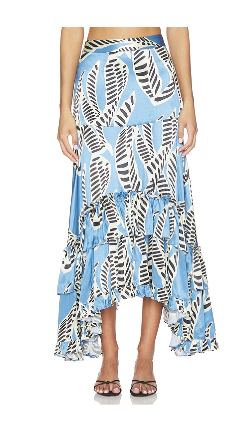 Bexley Skirt in Blue,Cream.