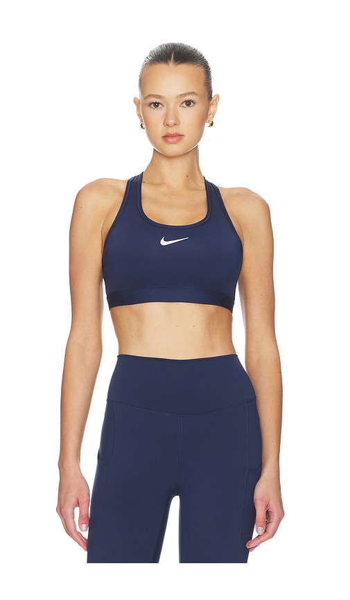 Padded Sports Bra in Navy.