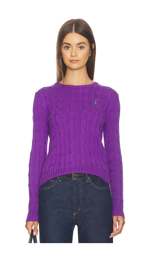 Pima Julianna Long Sleeve Top in Purple.