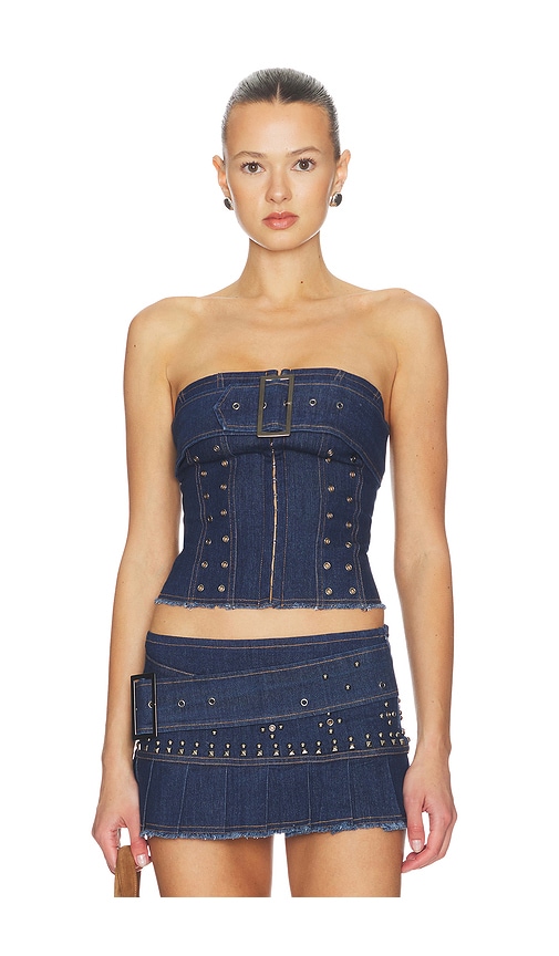 Mason Corset in Blue. - size XXS (also in S, XS)
