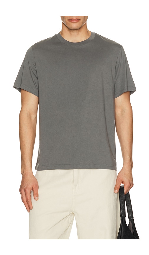 Short Sleeve Light Cotton Tee in Grey. - size S (also in XXL/2X)