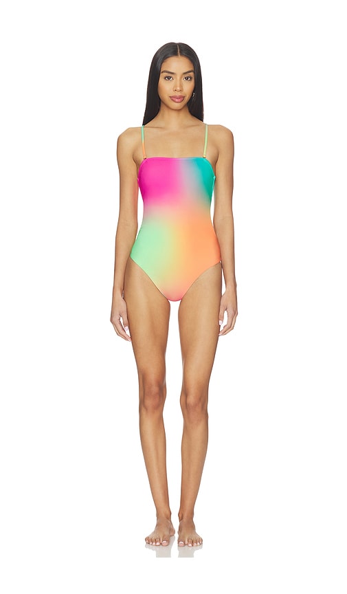 Stassia One Piece Swimsuit in Fuchsia,Teal. - size M (also in S, XL, XS)
