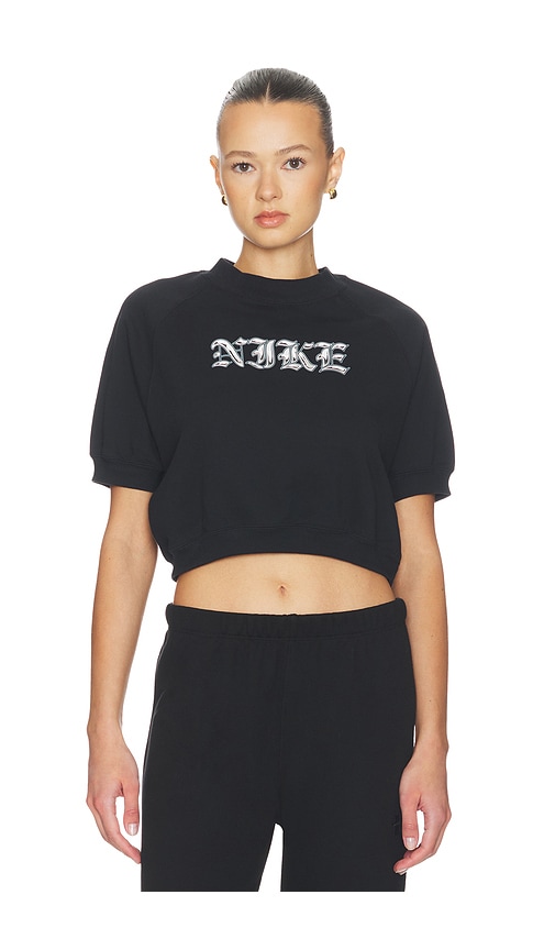 Crew Top in Black. - size M (also in L, S, XL, XS)