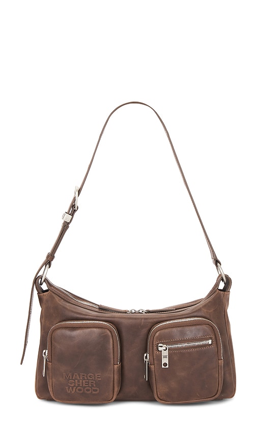 Outpocket Hobo Bag in Brown. by MARGESHERWOOD