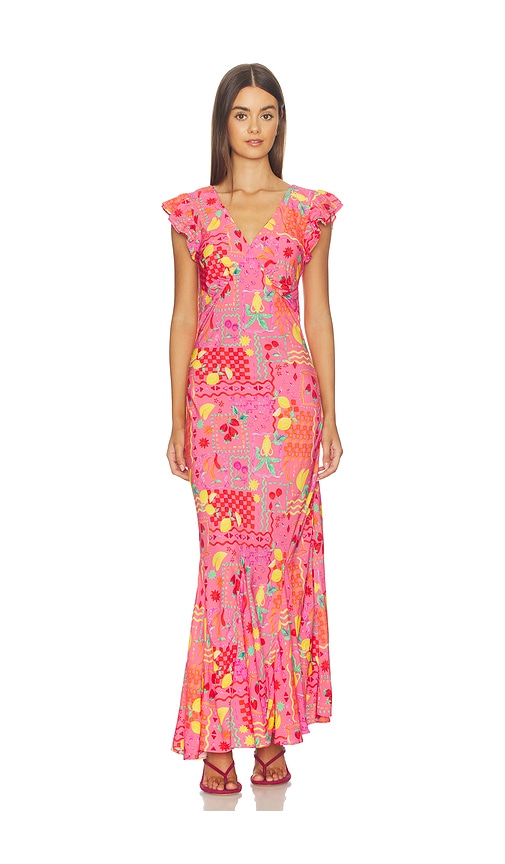 Elodie Dress in Pink. - size L (also in M, S, XL, XS)