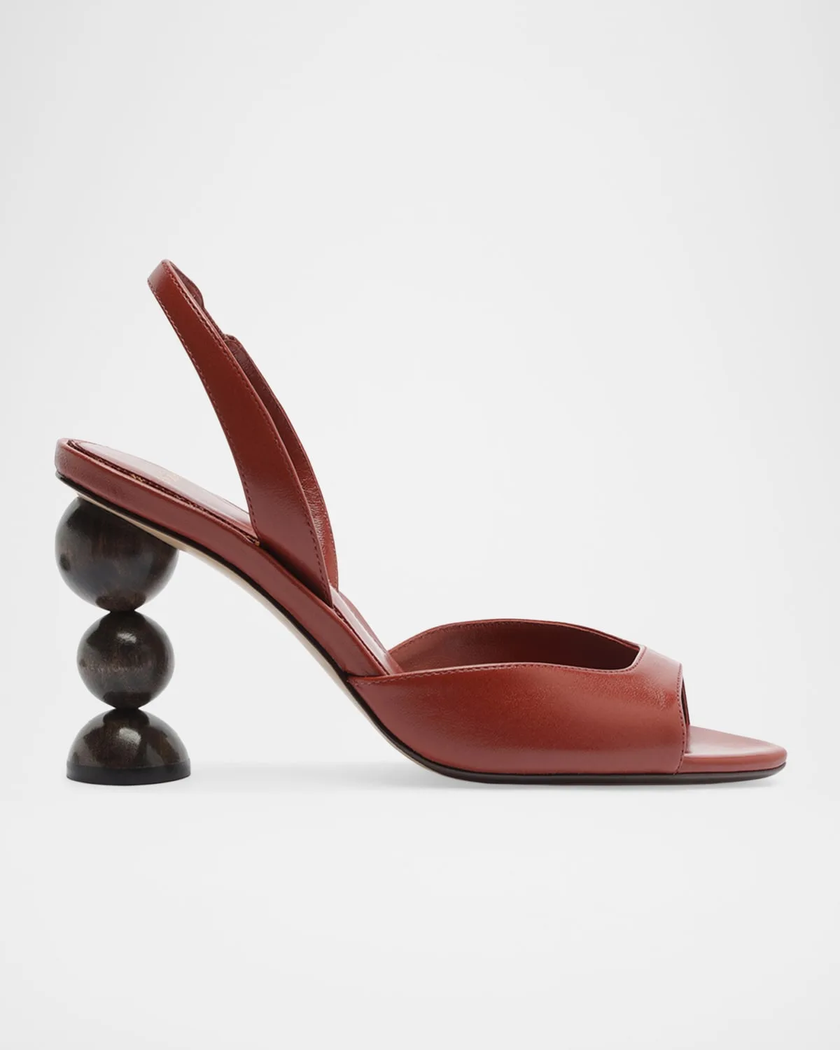85mm Tropicana Leather Slingback Sandals