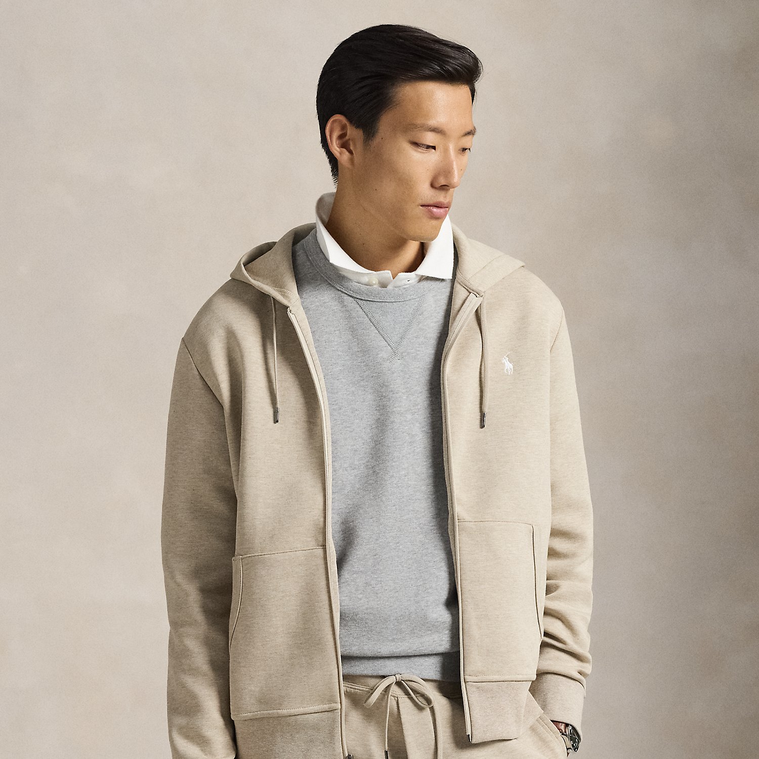 Double-Knit Full-Zip Hoodie