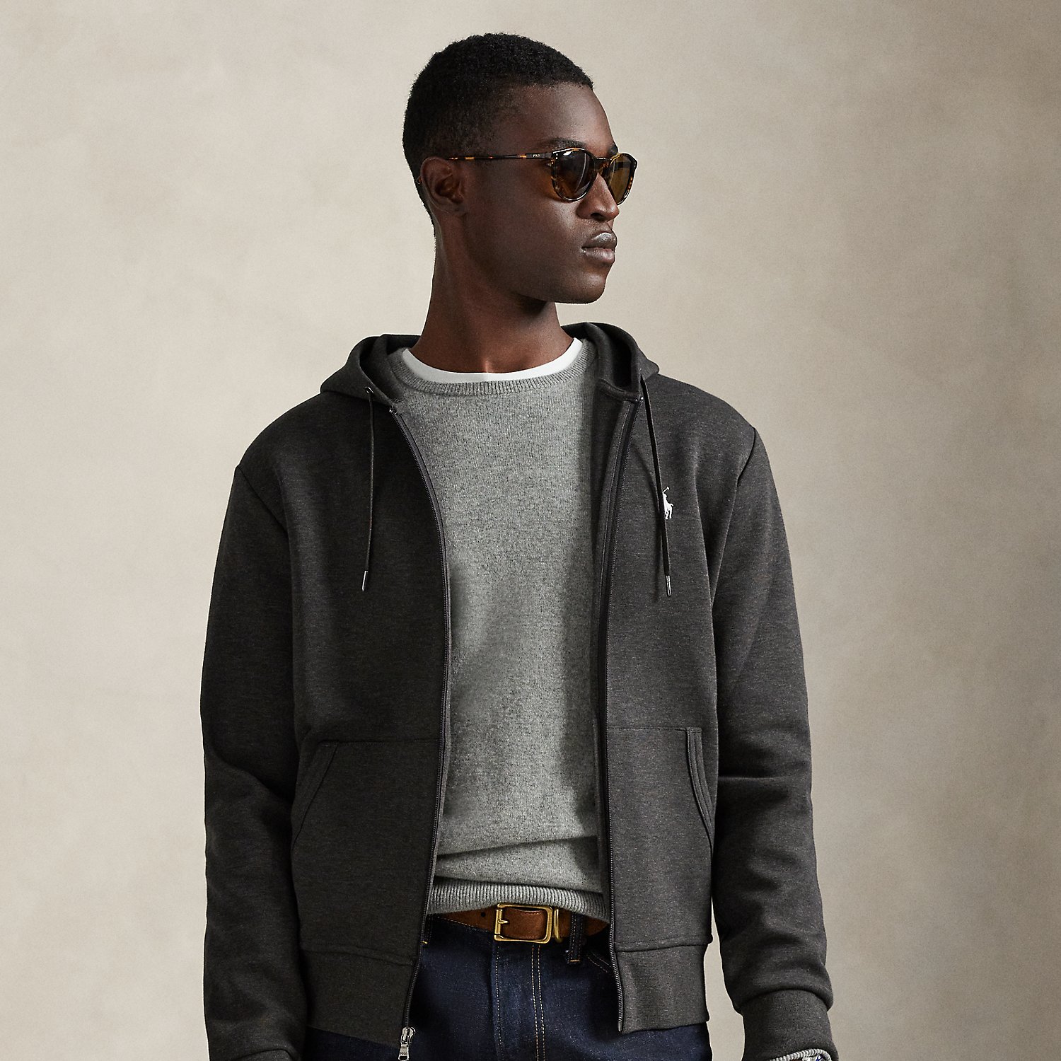 Double-Knit Full-Zip Hoodie