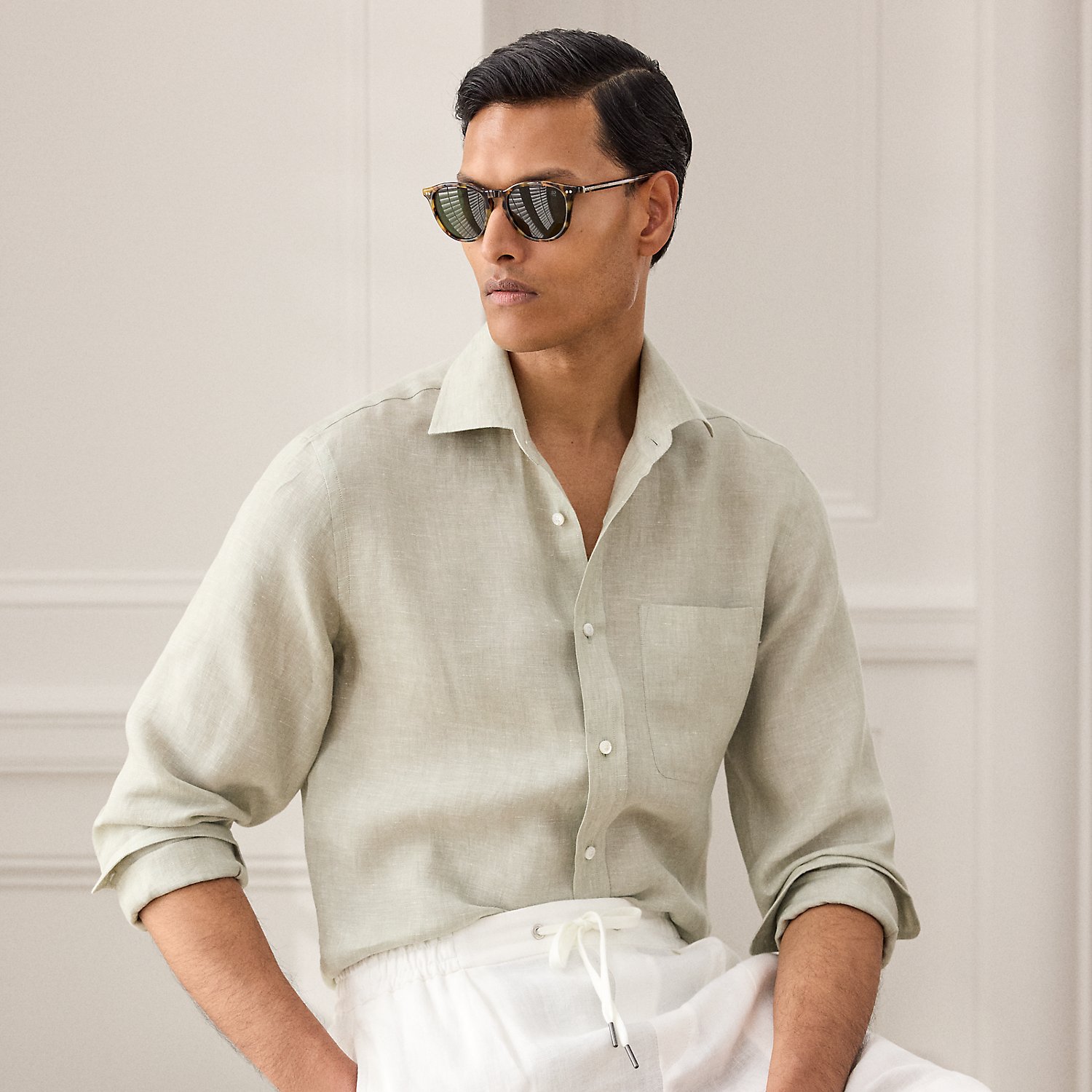 Linen Chambray Shirt