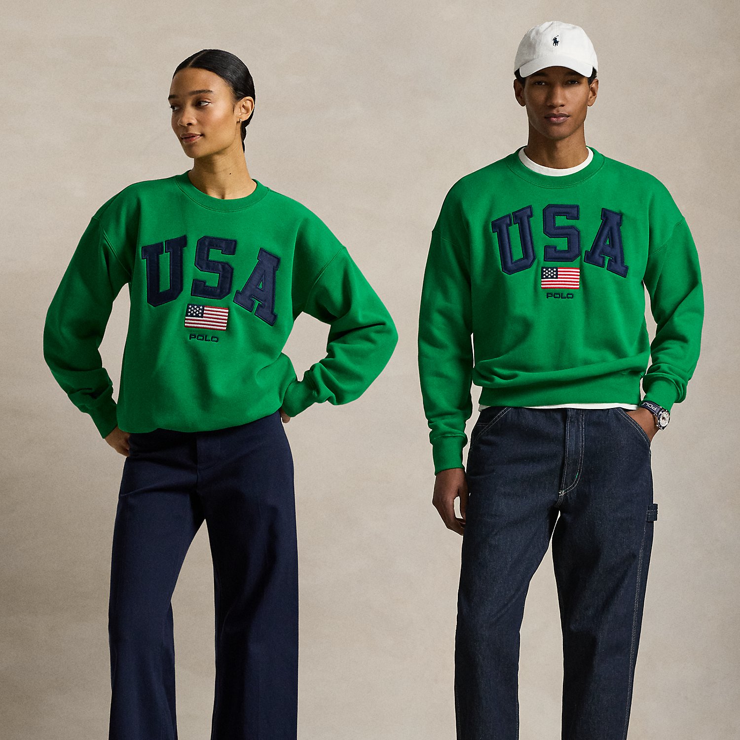 Vintage Fit Flag Fleece Sweatshirt