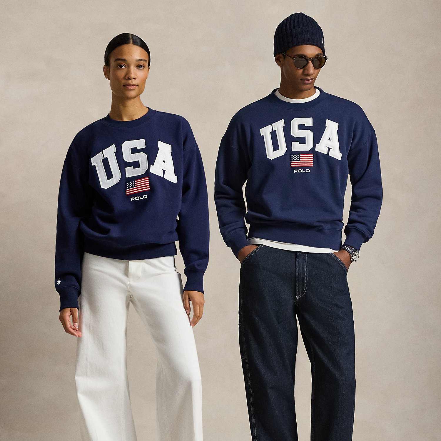 Vintage Fit Flag Fleece Sweatshirt