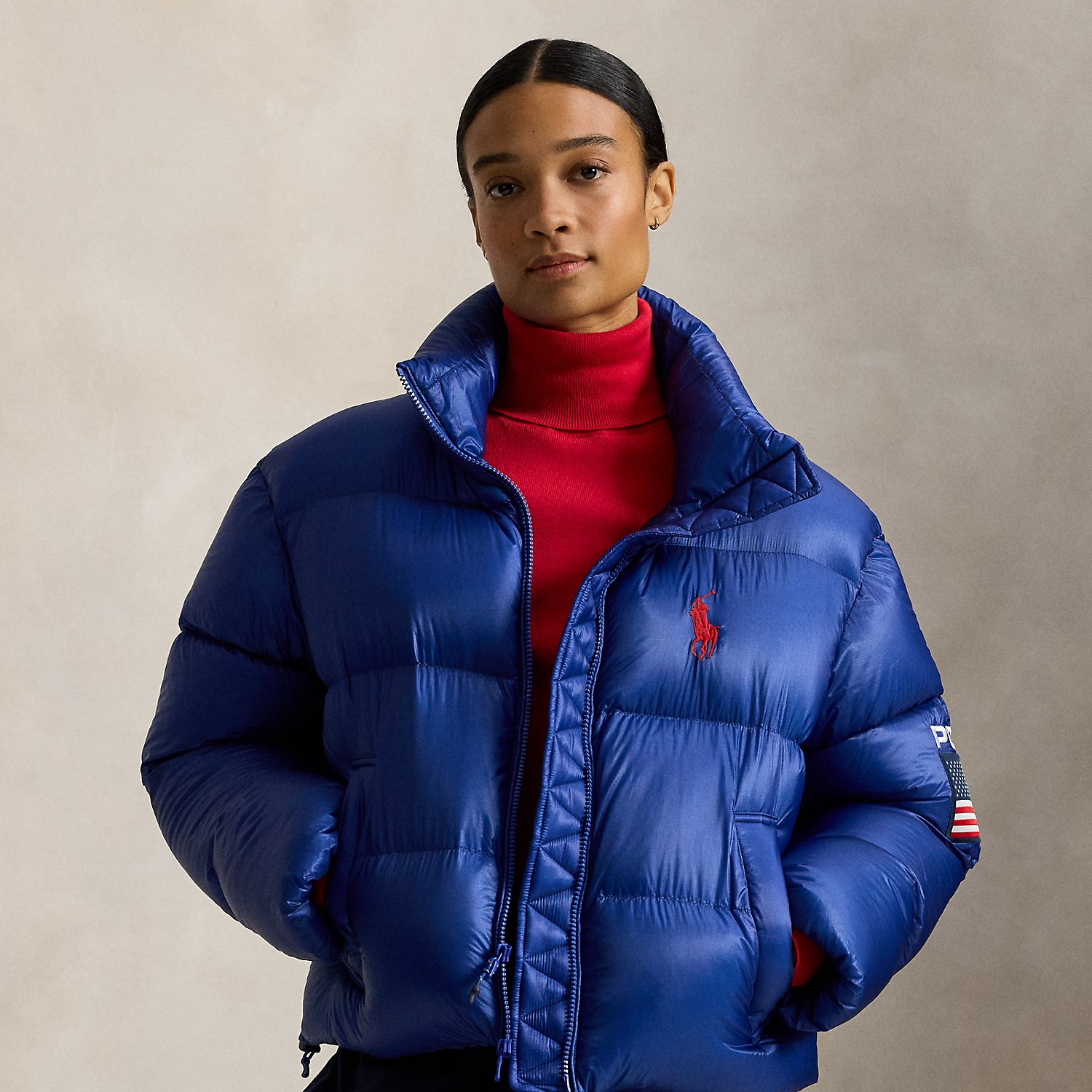 Flag Mid-Weight Down Puffer Jacket