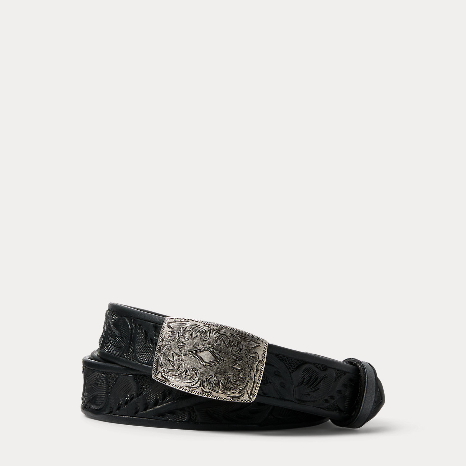 Hand-Tooled Leather Belt