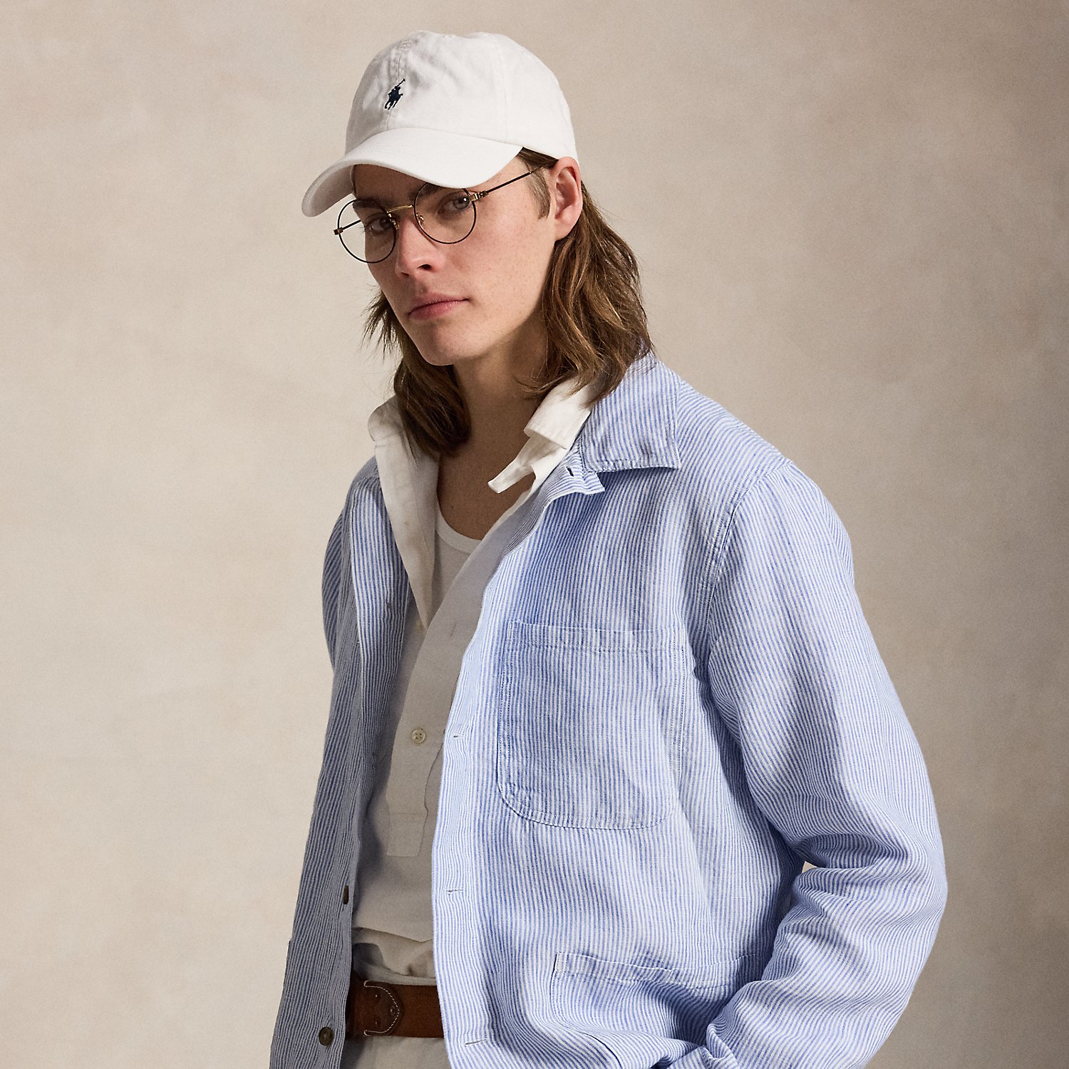 Linen Utility Overshirt