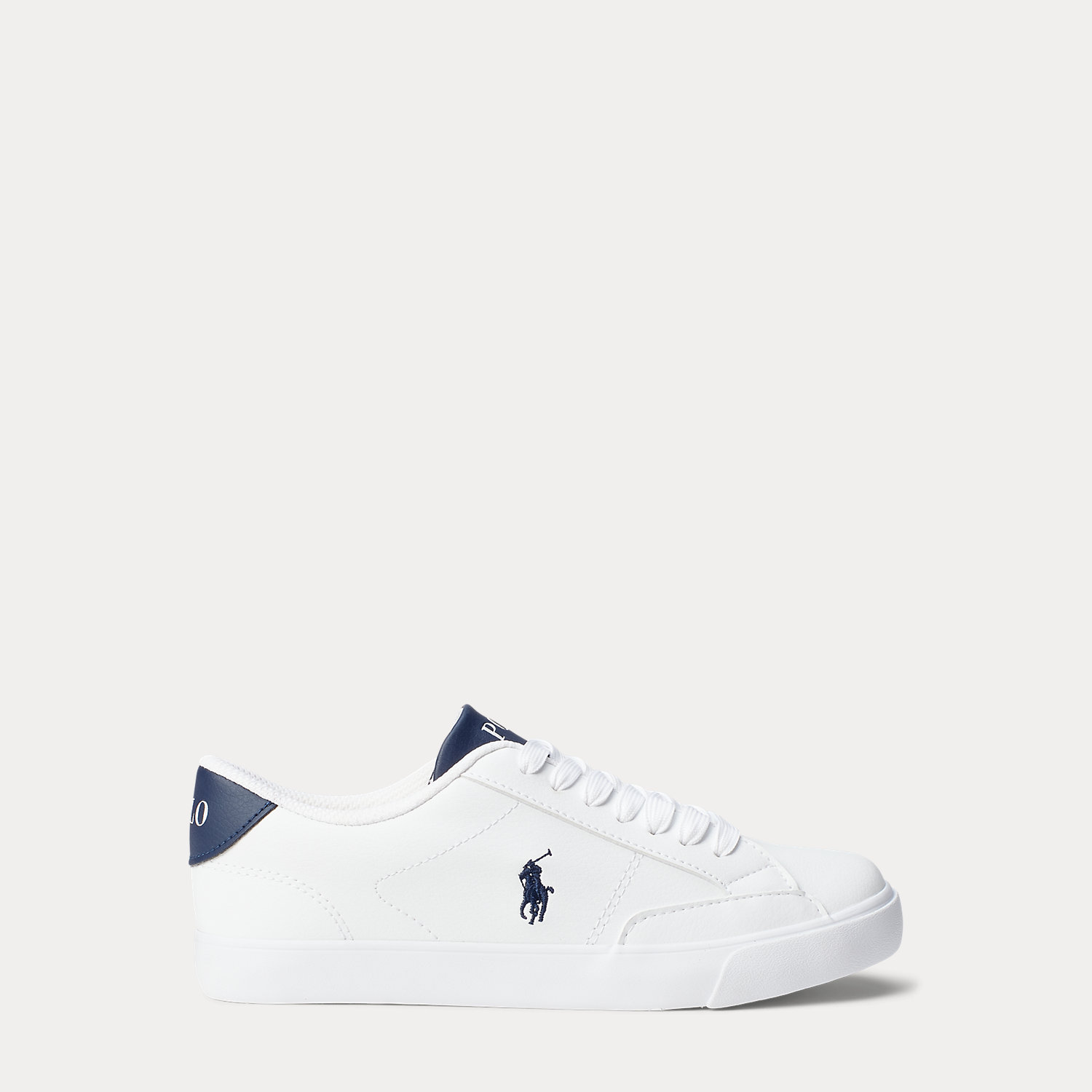 Theron Faux-Leather Low-Top Trainer