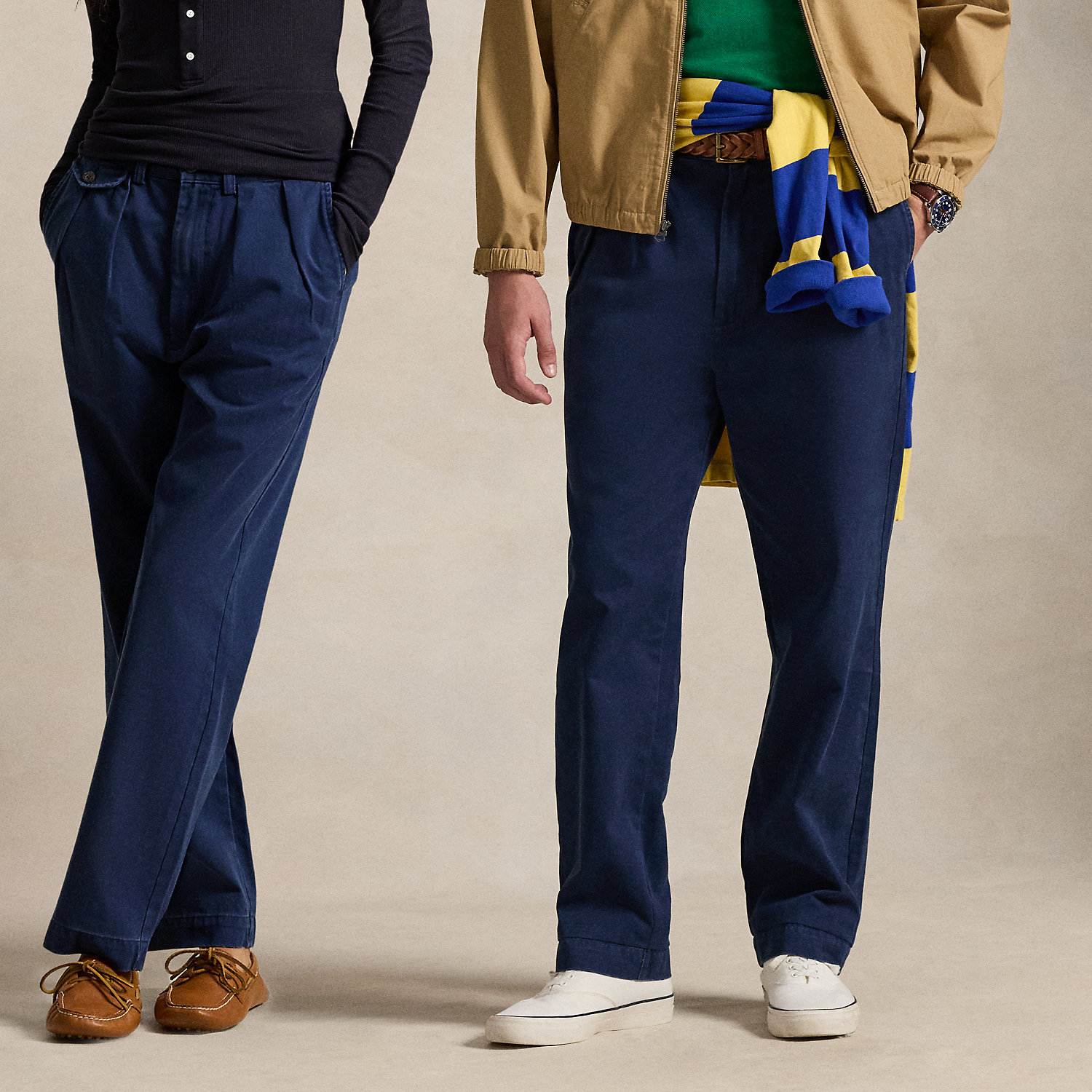 Whitman Relaxed Fit Pleated Trouser