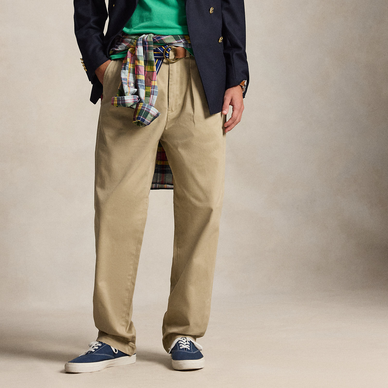 Whitman Relaxed Fit Pleated Trouser