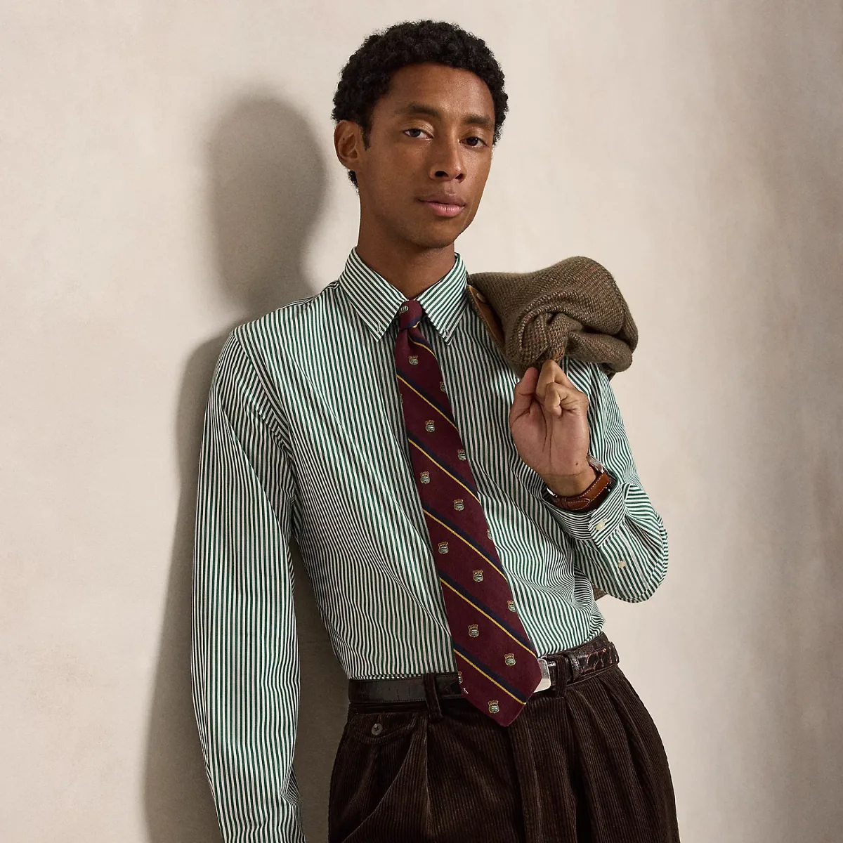 Custom Fit Striped Stretch Poplin Shirt by Polo Ralph Lauren